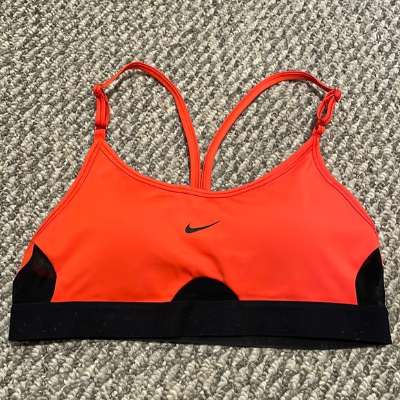 Nike Other - Nike orange mesh sports bra